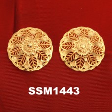 SSM1443 Small Tops Gold Plated Earrings